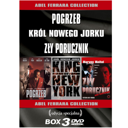 ABEL FERRARA PAKIET 3 FILMÓW DVD